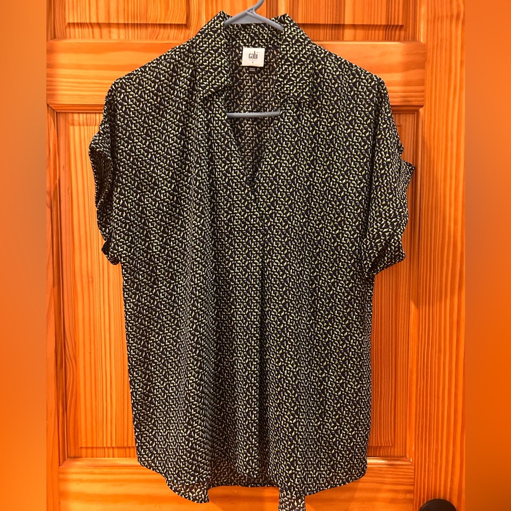 CAbi Black and Cream Casual Shirt